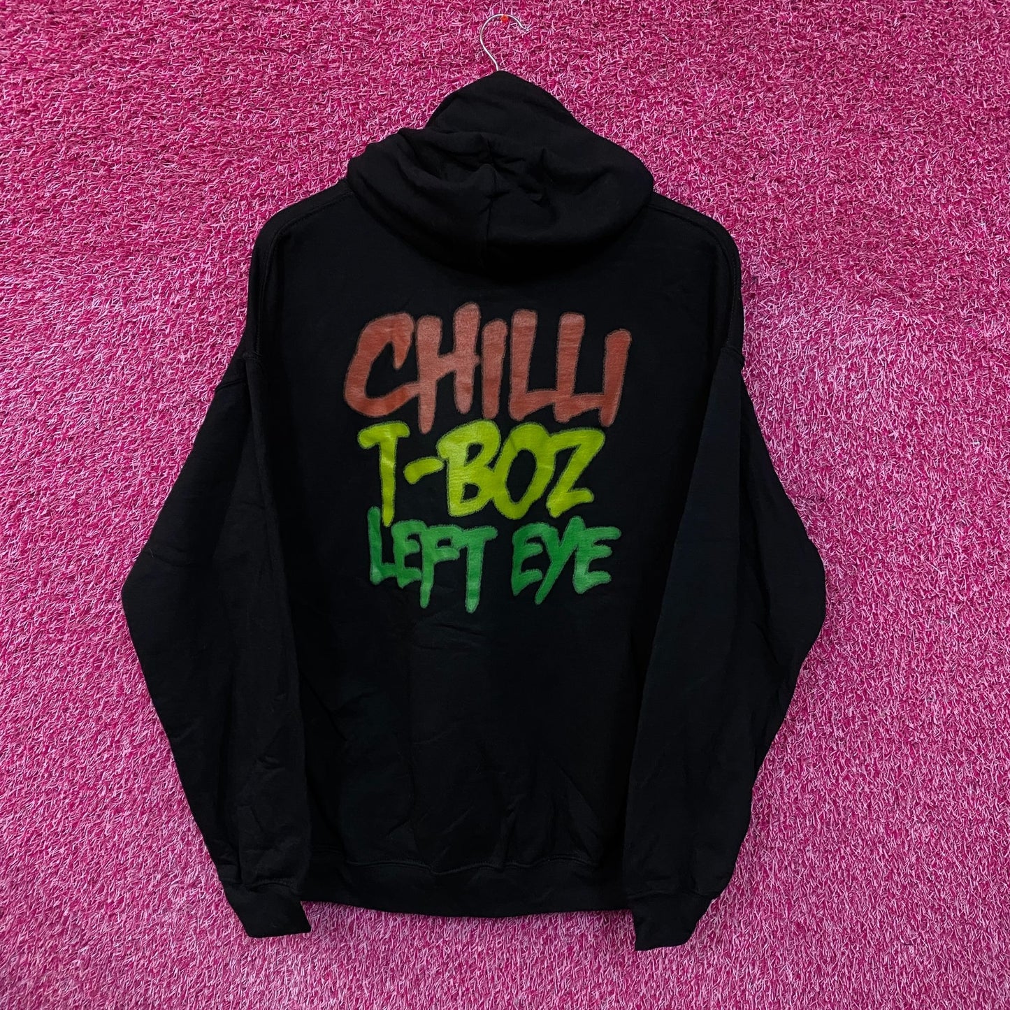 TLC Ohhh On the TLC Tip Airbrush Urban Pop Group Hoodie L