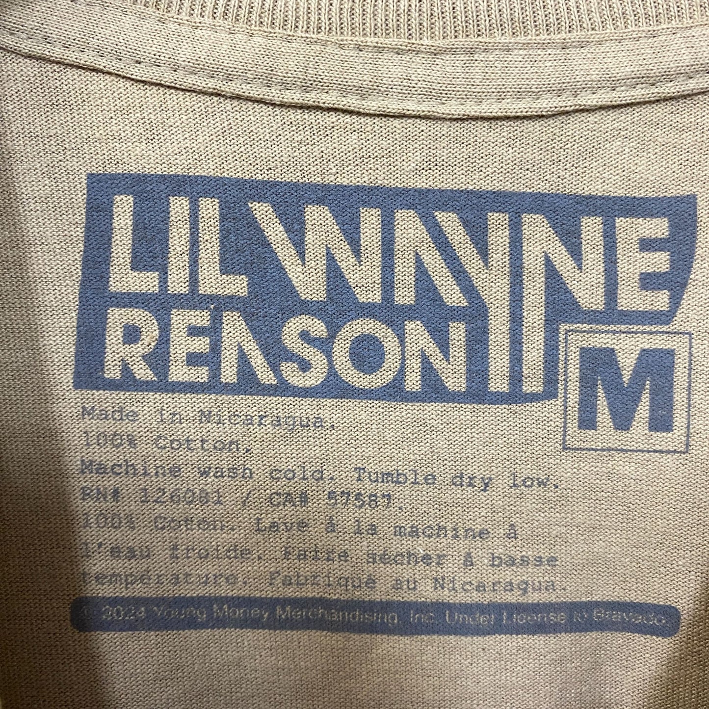Reason Lil Wayne A Milli Lightning Brown T-Shirt medium Medium