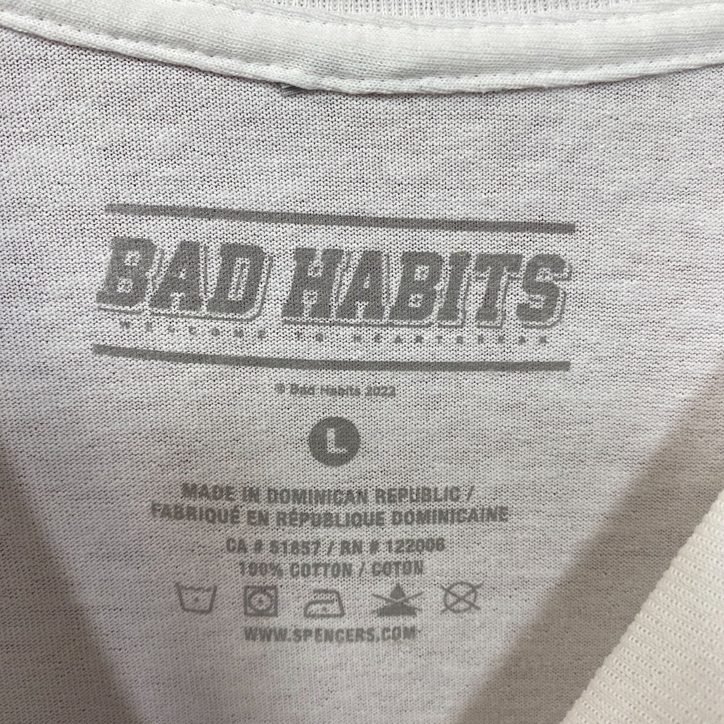 Bad Habit Devil School Girl Waifu Anime T-Shirt Large