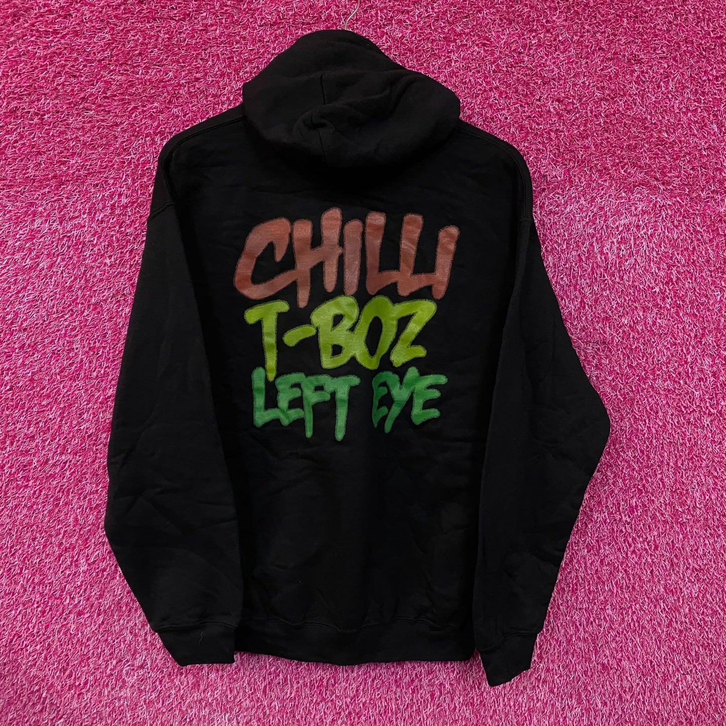 TLC Ohhh On the TLC Tip Airbrush Urban Pop Group Hoodie M
