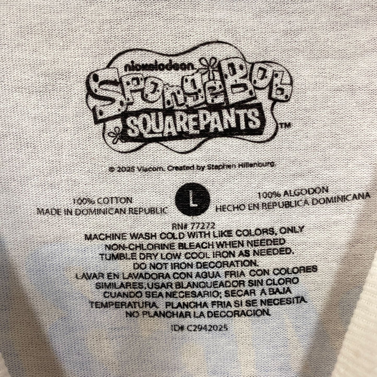 Nickelodeon SpongeBob SquarePants Krabby Patty Graphic T-Shirt Large