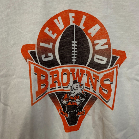 Junk Food Clothing Women's NFL Cleveland Browns Mock Neck Crop Tee 2XL