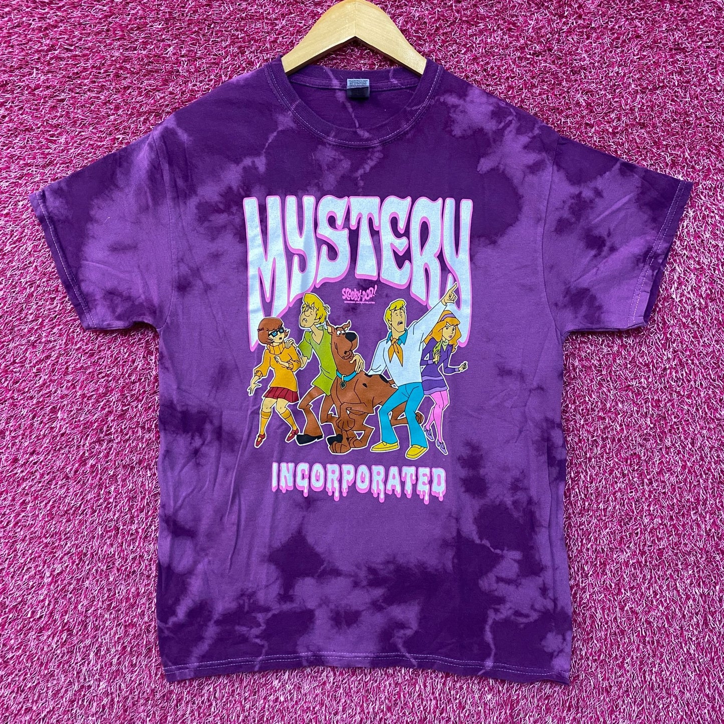 Scooby-Doo Mystery Incorporated Tie Dye T-Shirt Medium