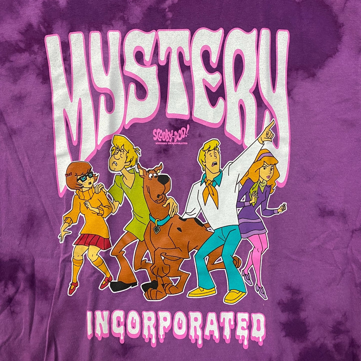 Scooby-Doo Mystery Incorporated Tie Dye T-Shirt Medium