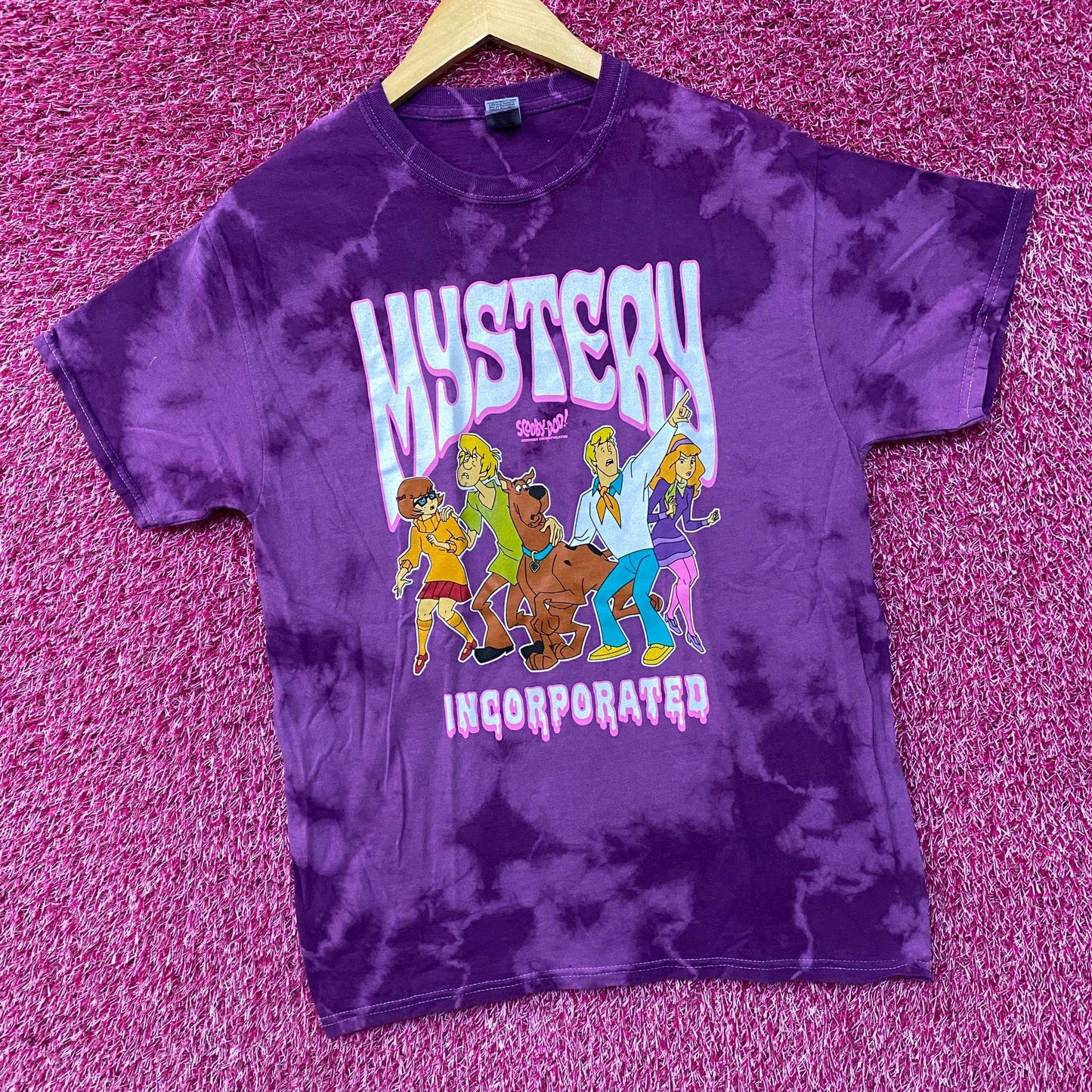 Scooby-Doo Mystery Incorporated Tie Dye T-Shirt Medium