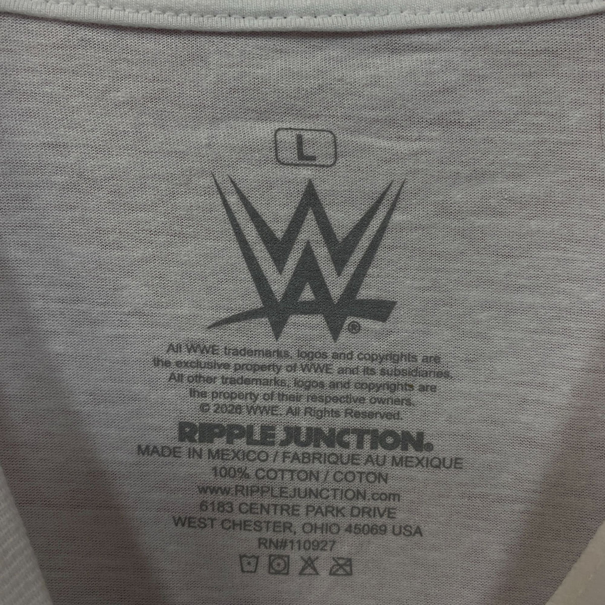 WWE CM Punk Ripple Junction Grunge Graphic T-Shirt Large