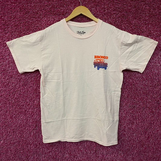 Junk Food Ford Bronco 4-Wheel-Drive Pink Graphic T-Shirt Small