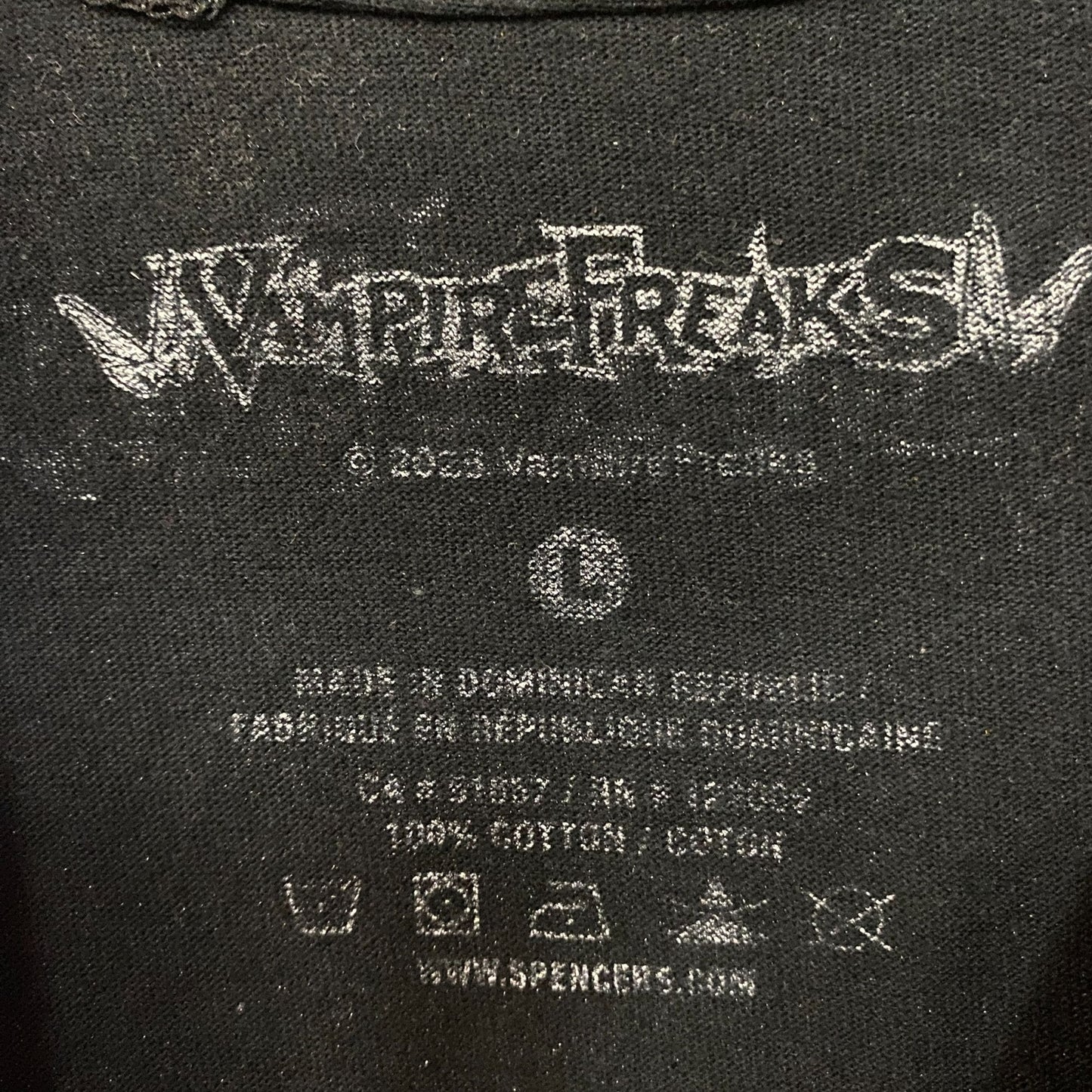 Vampire Freaks Jersey Devil Graphic Design T-Shirt Large