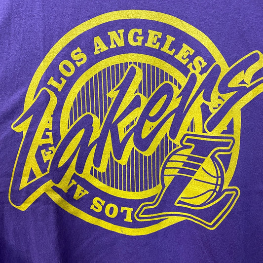 Junk Food Clothing NBA Los Angeles Lakers Crest Vintage Style Tee XL