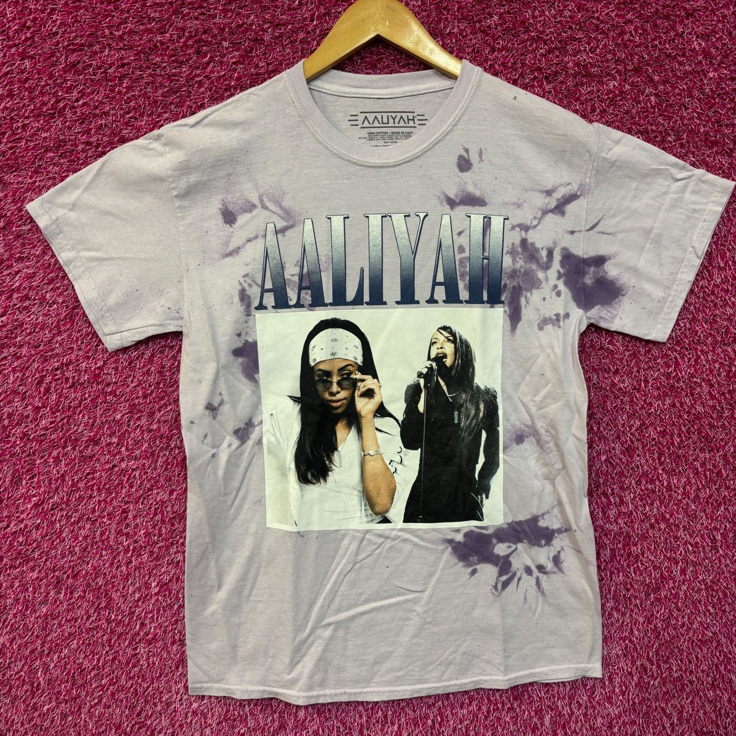 Aaliyah Queen of R&B Tiedye Tshirt size Medium