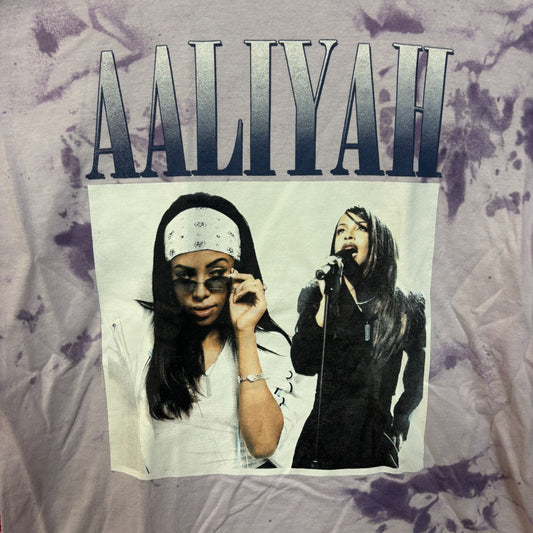 Aaliyah Queen of R&B Tiedye Tshirt size Medium