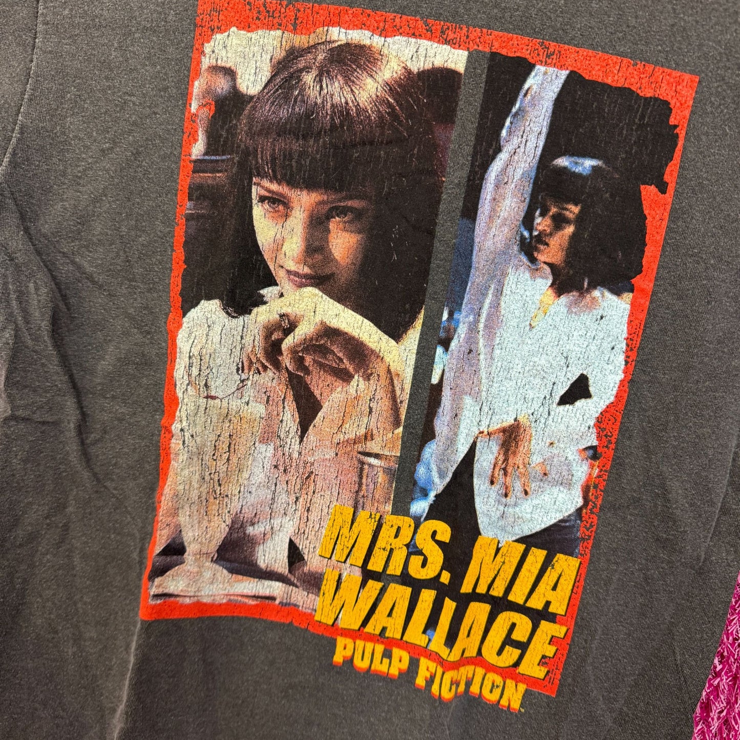 Pulp Fiction Mrs Mia Wallace Dance Date Poster Movie Tee M