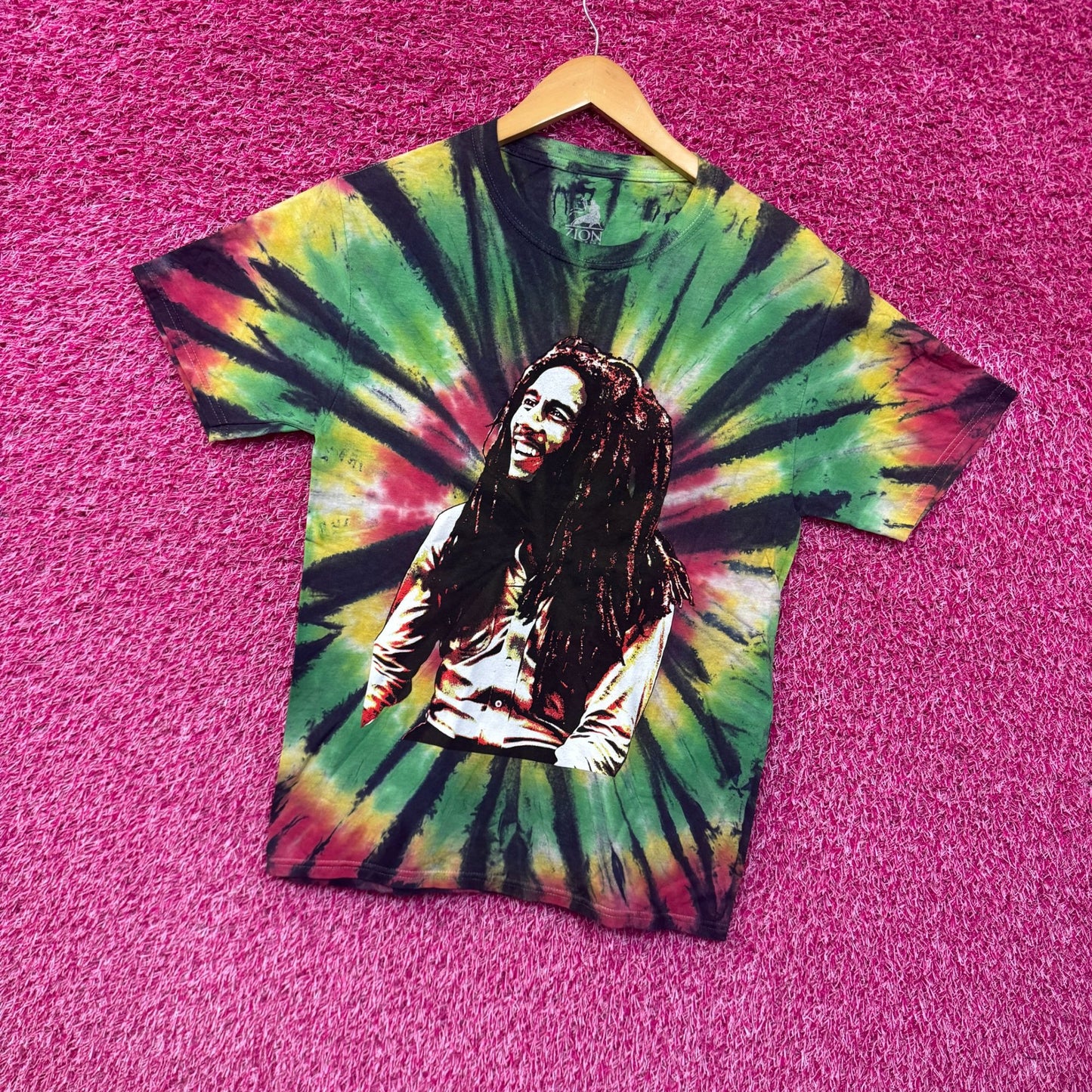Bob Marley One Love Portrait tiedye T-shirt size small