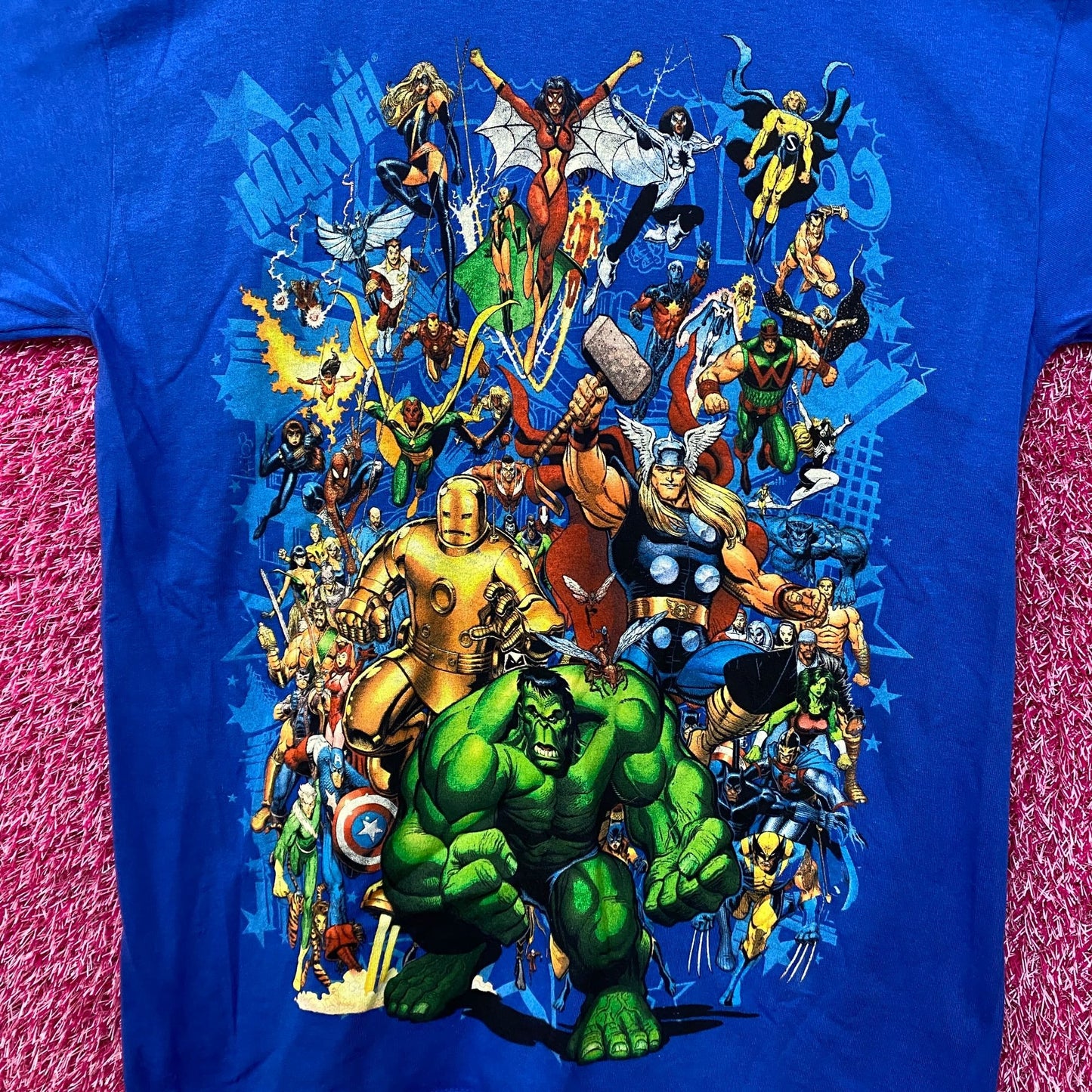 Marvel Character Collage Tshirt size medium