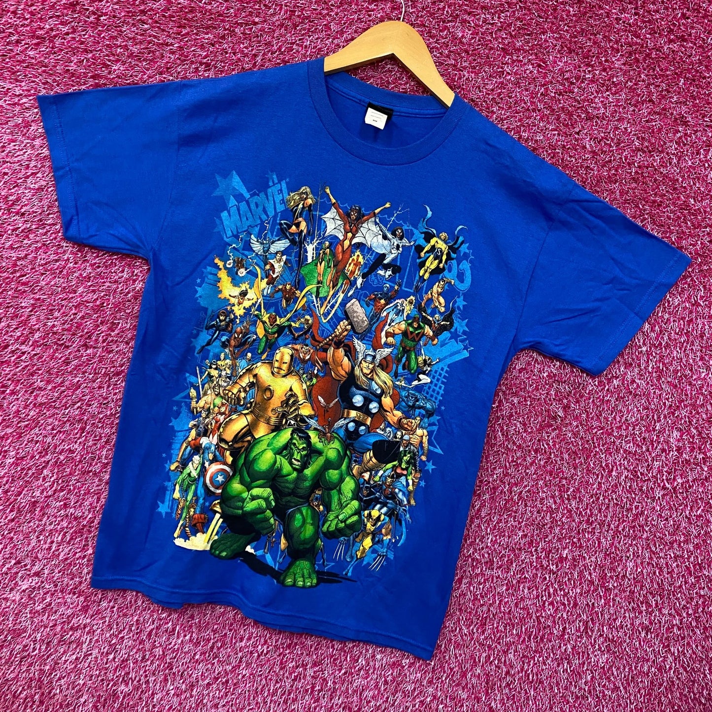 Marvel Character Collage Tshirt size medium
