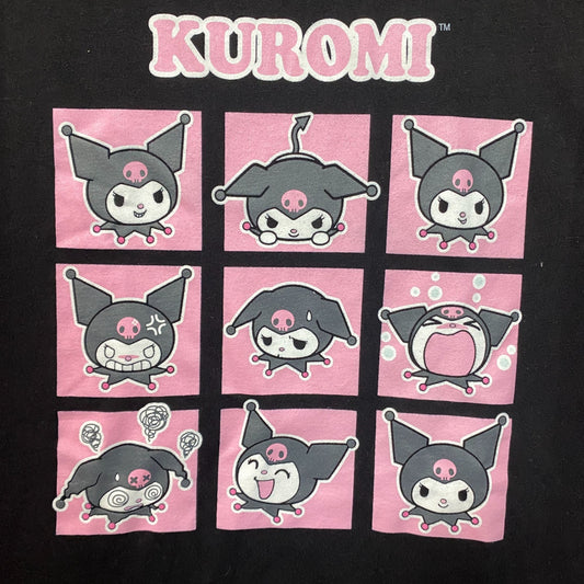 Sanrio Kuromi Grid Faces T-Shirt 2XL
