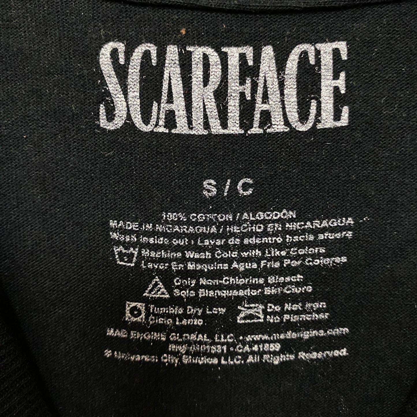 Scarface Tony Montana Movie Promo Tshirt size Small