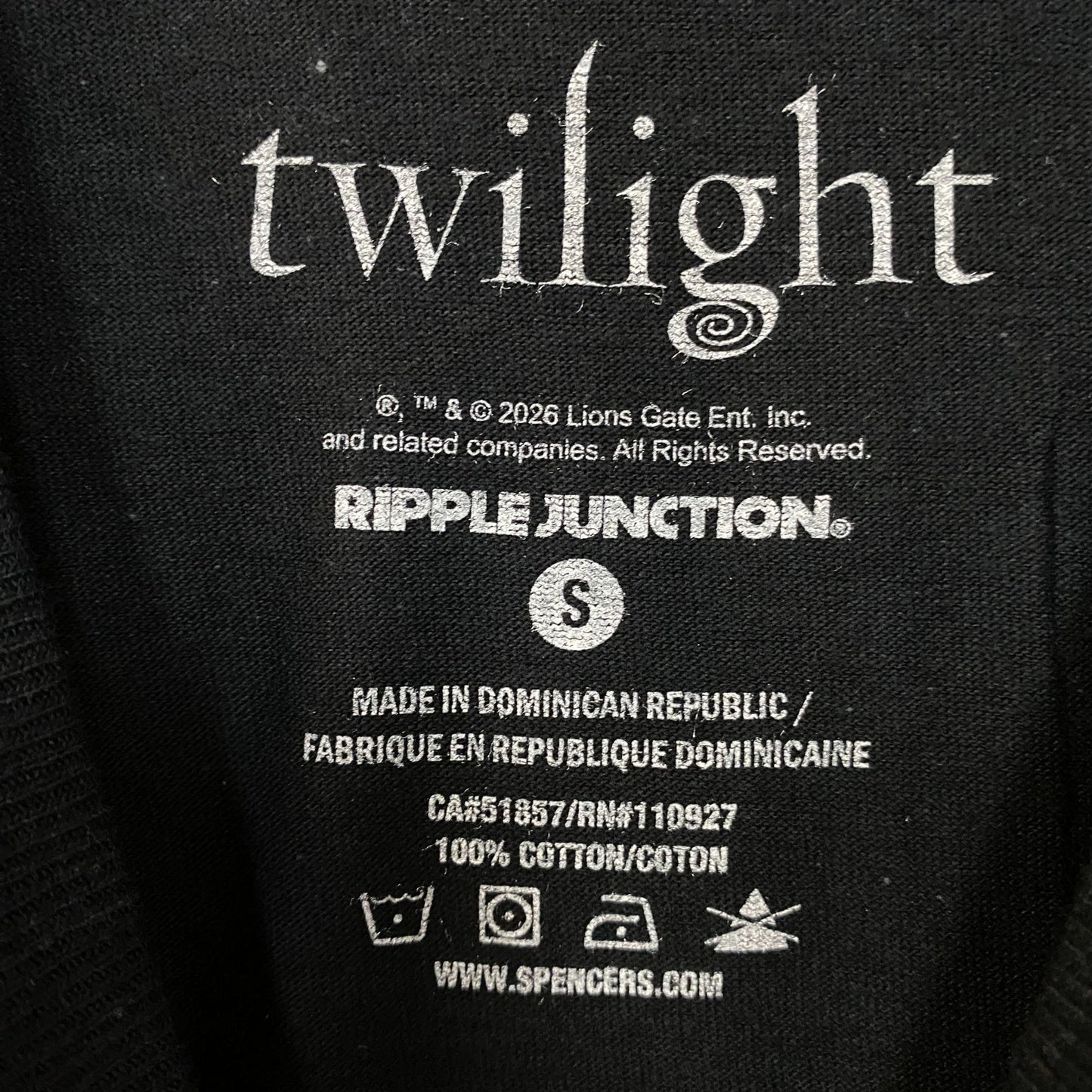 The Twilight Saga Scrapbook Style Graphic T-Shirt Small