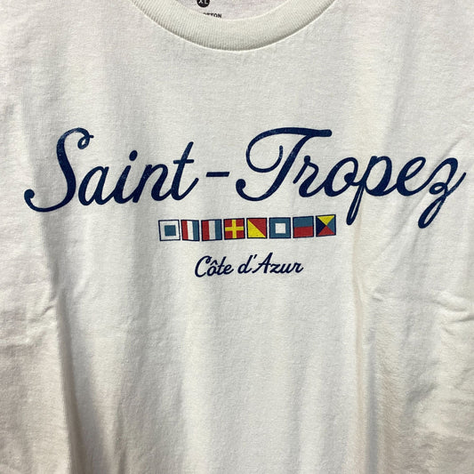 Junk Food Clothing Saint-Tropez Côte d'Azur Crop T-Shirt XL