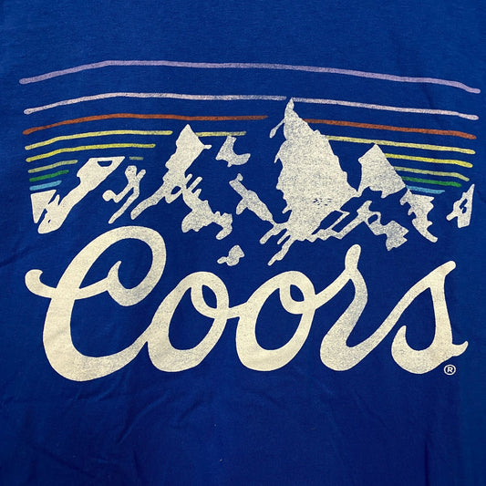 Junk Food Coors Light Stripes Graphic T-Shirt Medium