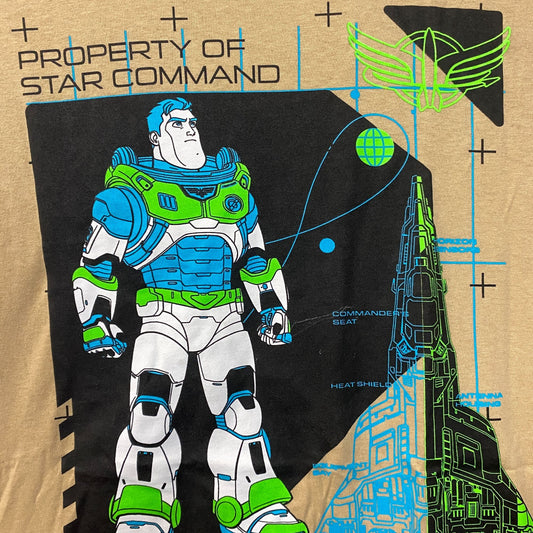 Disney Toy Story Buzz Lightyear Star Command T-Shirt Small