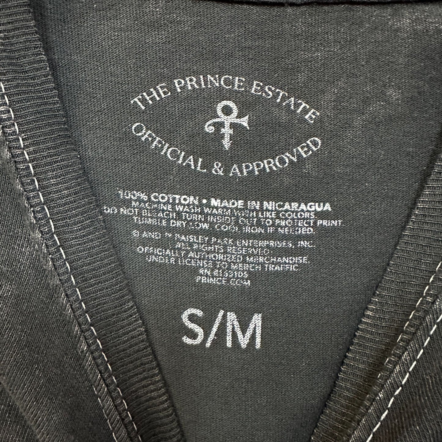 Prince Purple Rain Mineral Wash Rock Tshirt size S/M