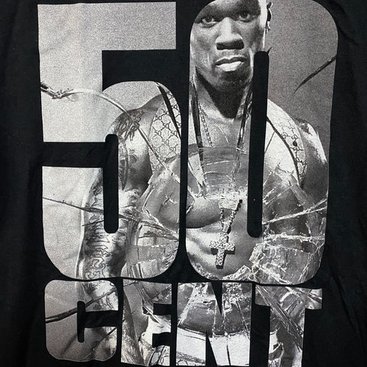 50 Cent Get Rich or Die Tryin' Graphic Design T-Shirt Medium
