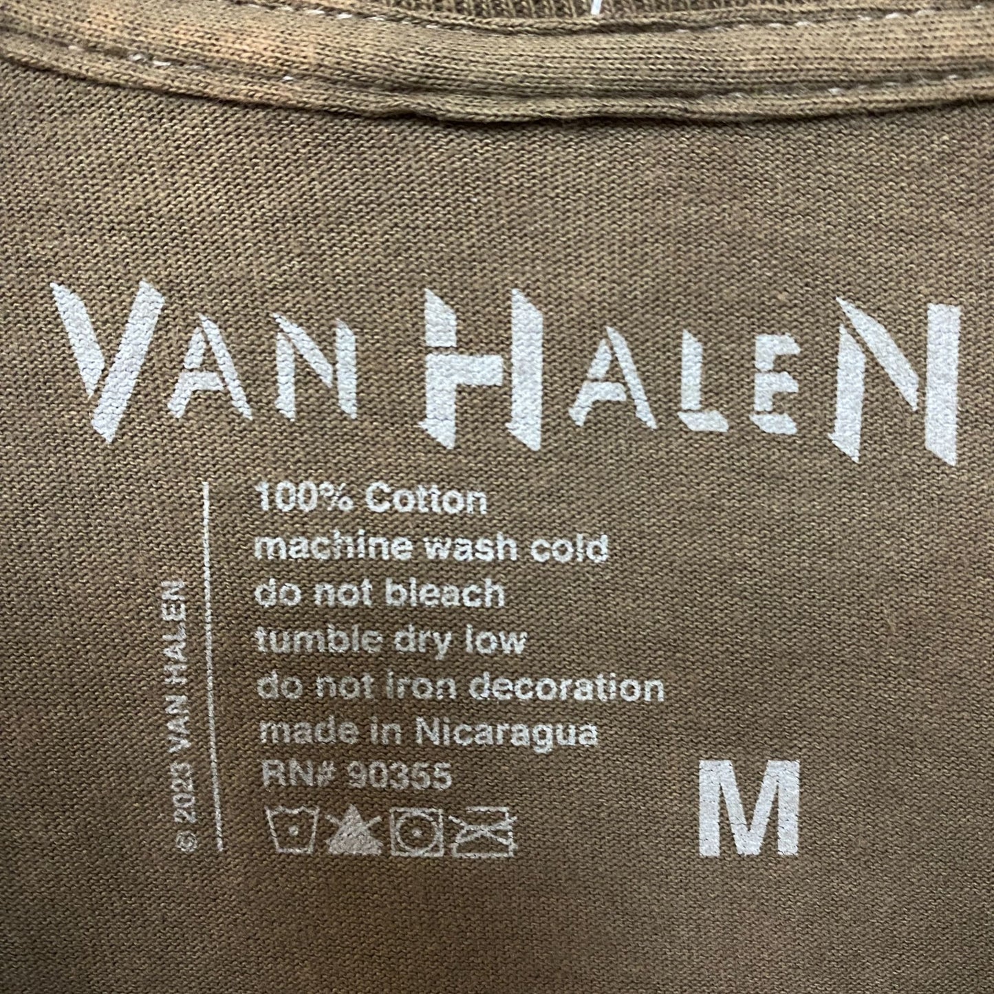 Van Halen Nascar Racing Car Graphic Design T-Shirt Medium