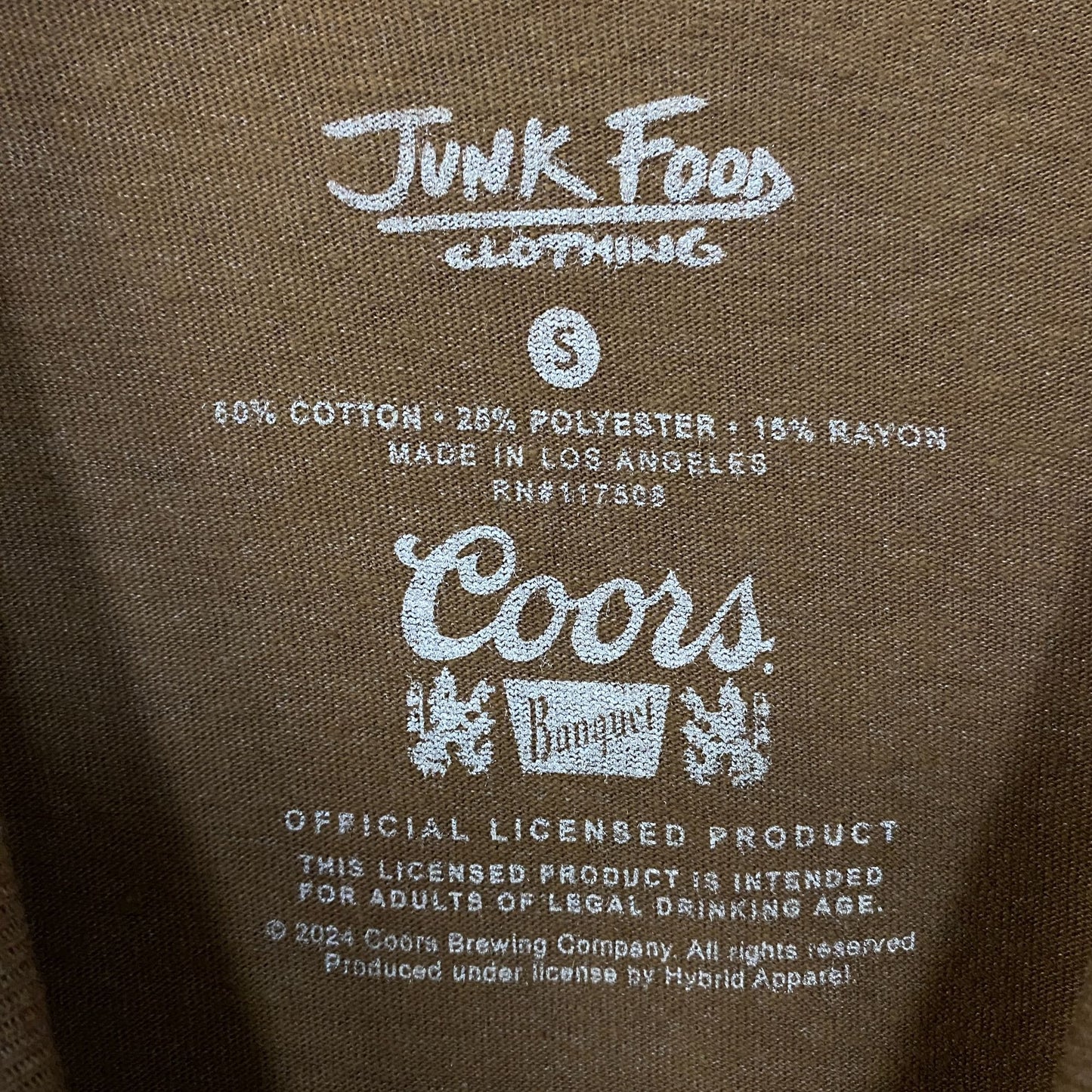 Junk Food Coors Rodeo Women's Graphic T-Shirt Small