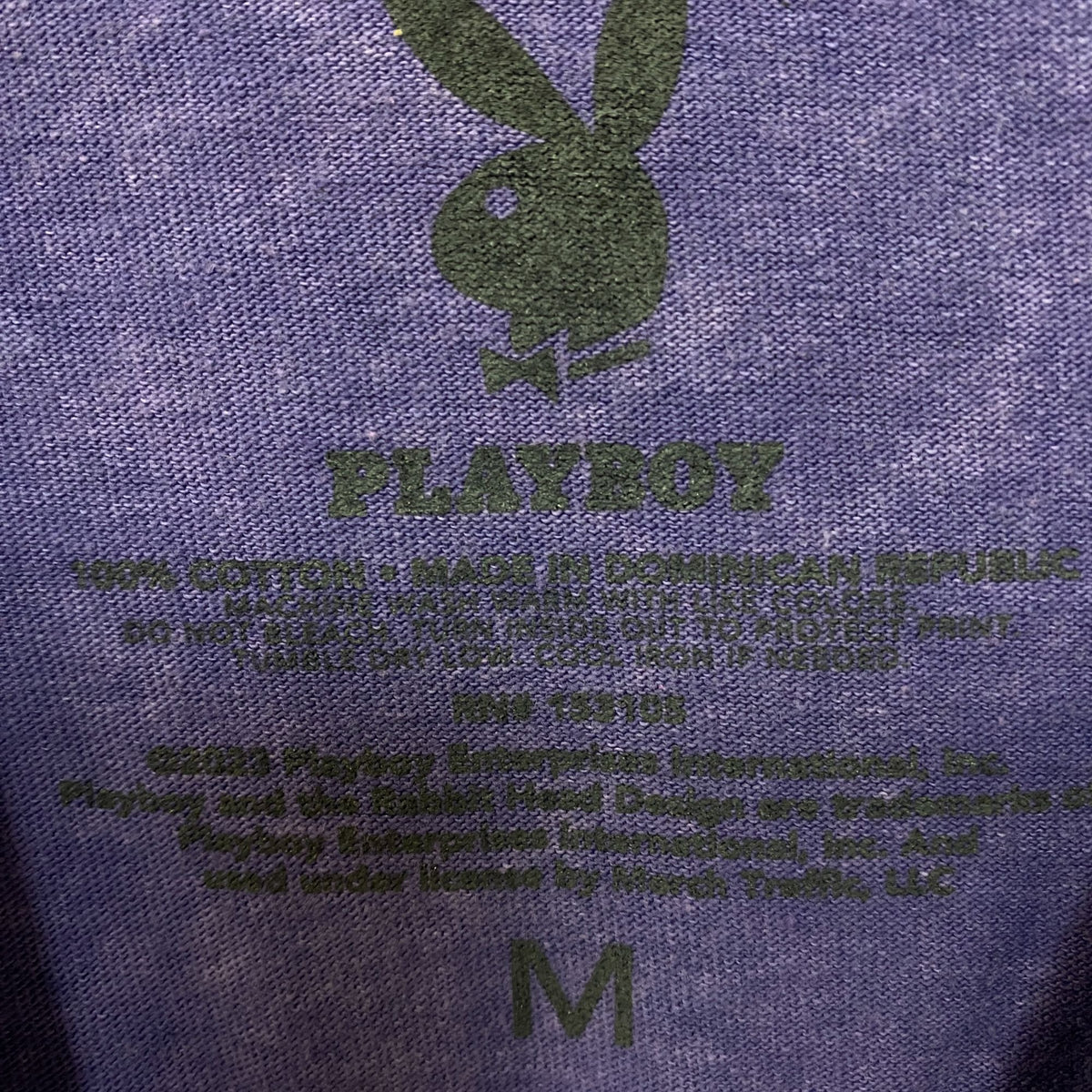 Playboy Multicolor Stacked Logo Graphic T-Shirt Medium