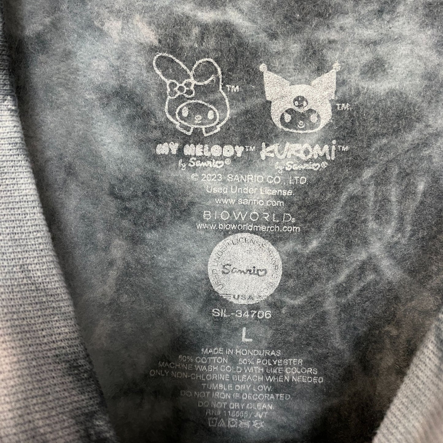 Kuromi Love Hearts Tiedye Crewneck size Large