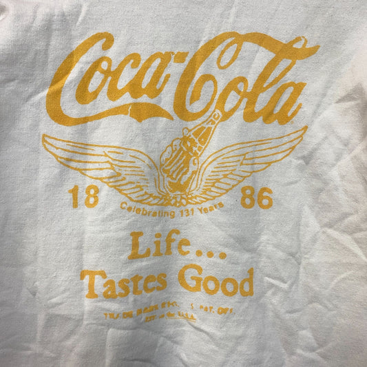Coca-Cola Life Tastes Good Winged Coke Promo Crop Crewneck S