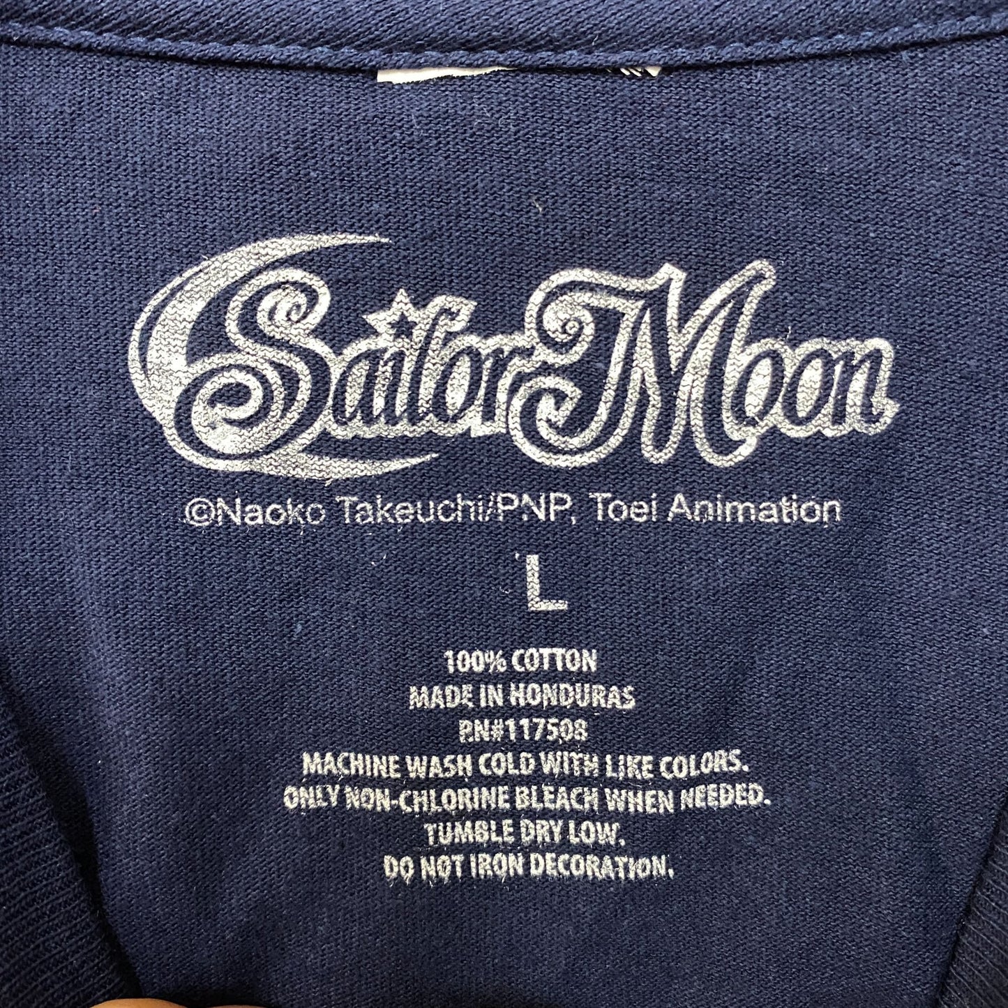 Sailor Moon Sailor Scouts Anime Series Blue T-Shirt Large