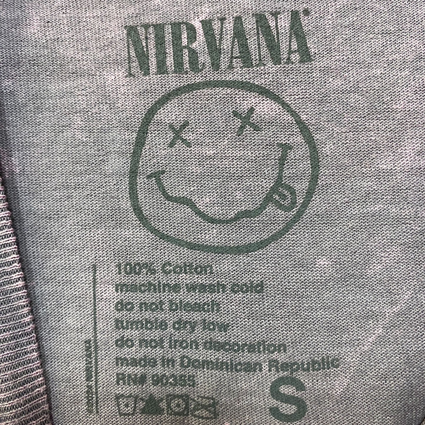 Nirvana In Utero Album Art & Track-listing Grunge Band Tee S