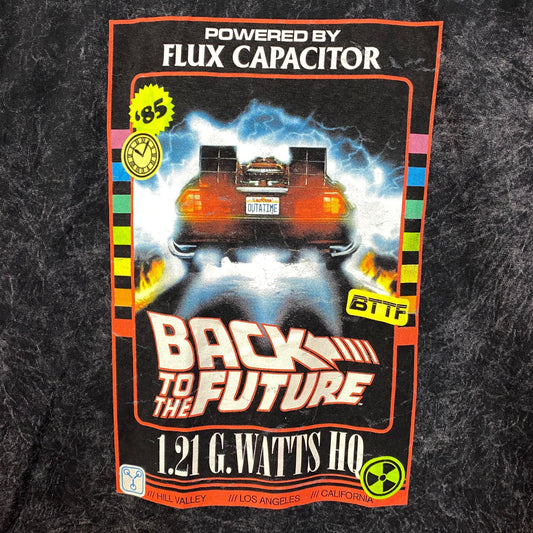 Back to the Future Delorean Movie Theatre Poster T-Shirt L