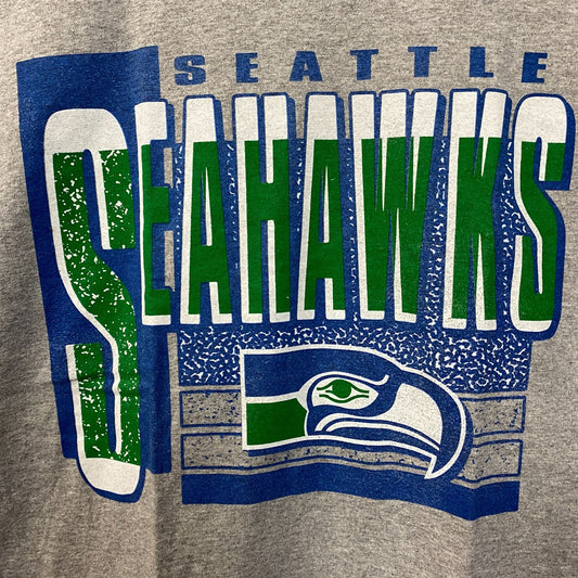 NFL Junk Food Seattle Seahawks Gray Tshirt Size Large