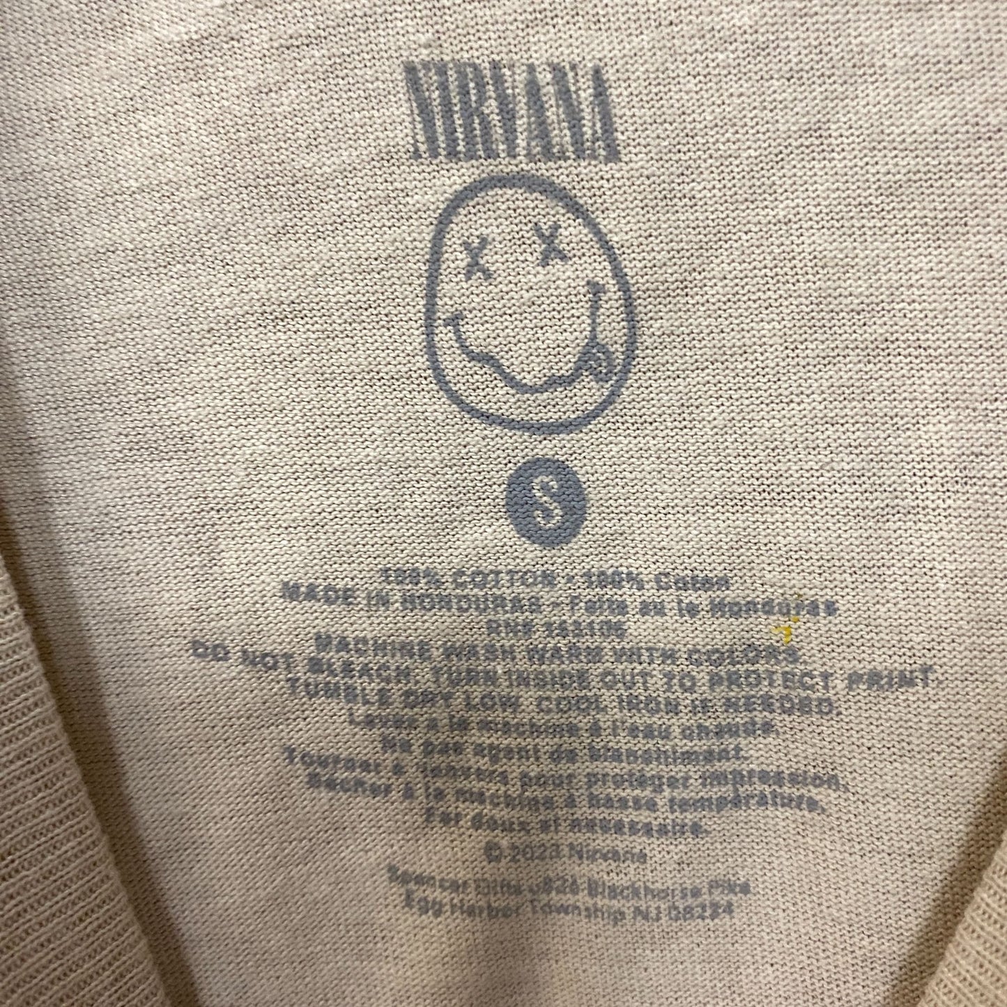 Nirvana Band Silhouette Grunge Band T-Shirt Small