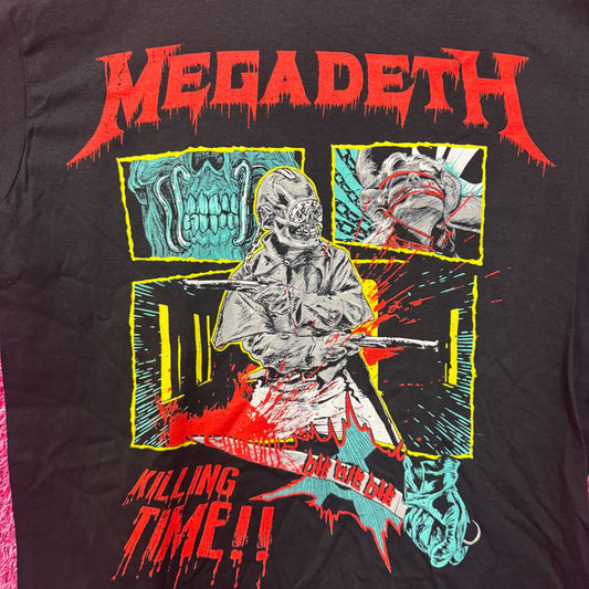 Megadeth Killing Time Crush the World Tour Metal Band Tee M