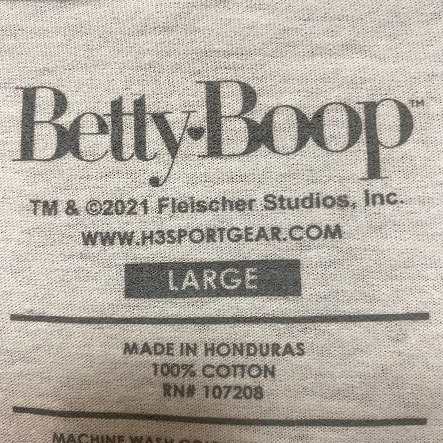 Betty Boop and Pudgy Puppy Love Heart Animated Movie Tee L