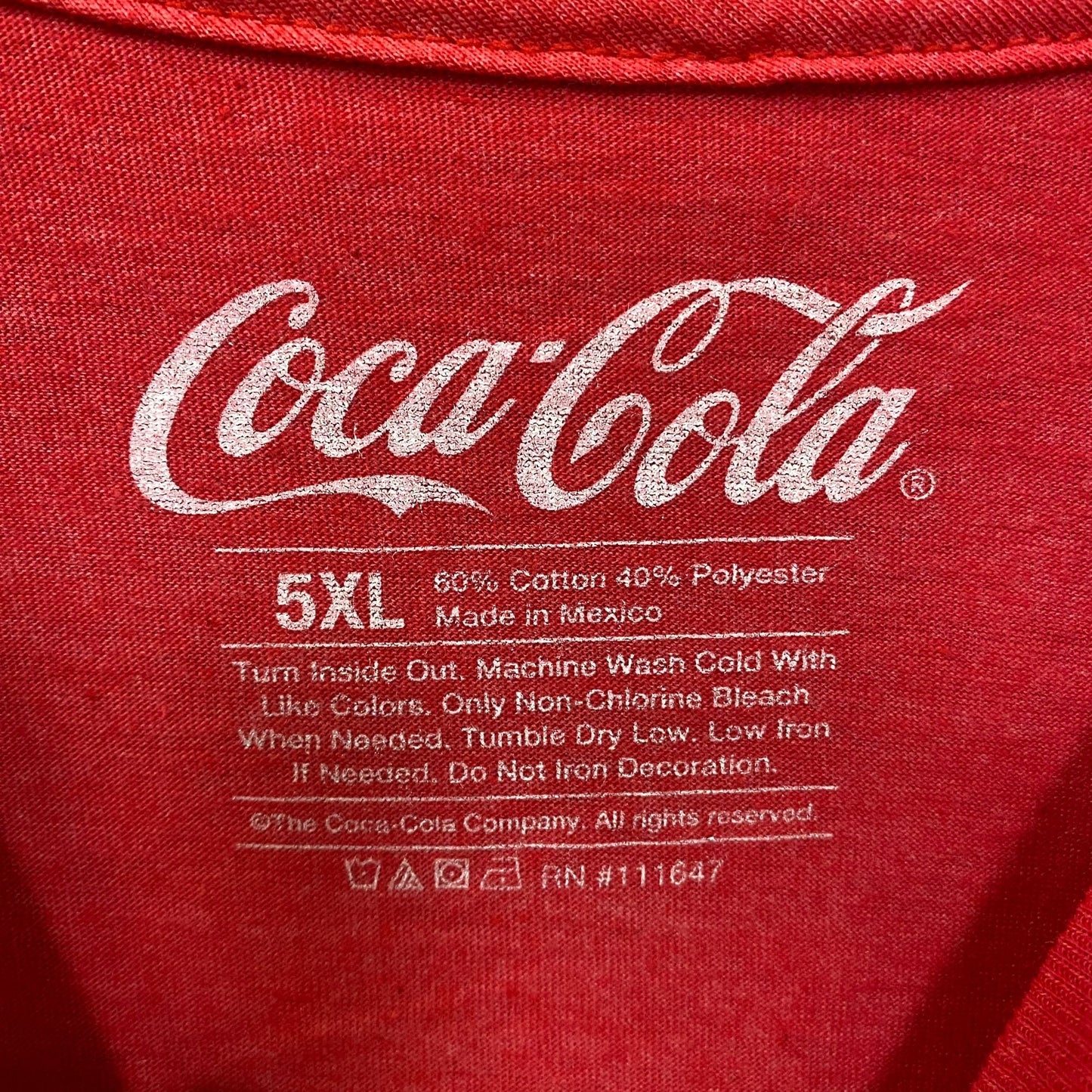 Coca-Cola Red T-Shirt 5XL
