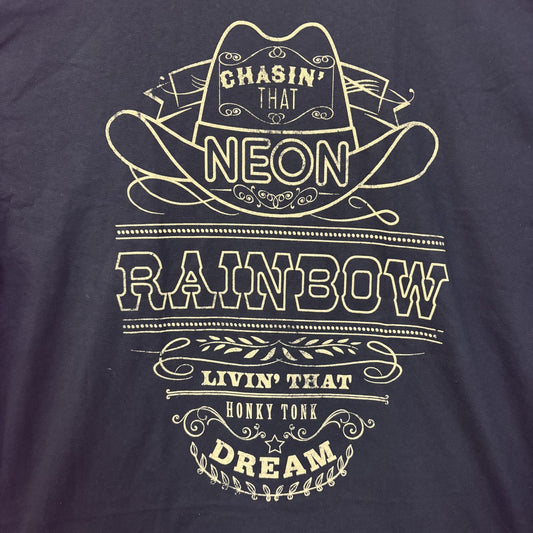 Alan Jackson Chasin' That Neon Rainbow Black T-Shirt XL