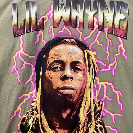Lil Wayne Tha Carter III A Milli Graphic Design Tan T-Shirt XL