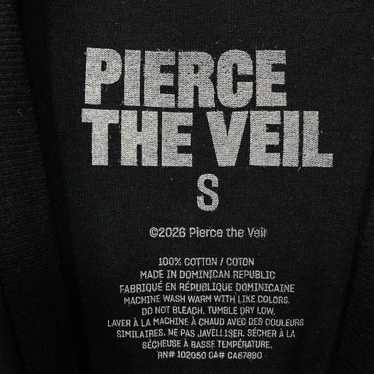 Pierce the Veil's I Can't Hear You World Tour Petco Park T-Shirt Small