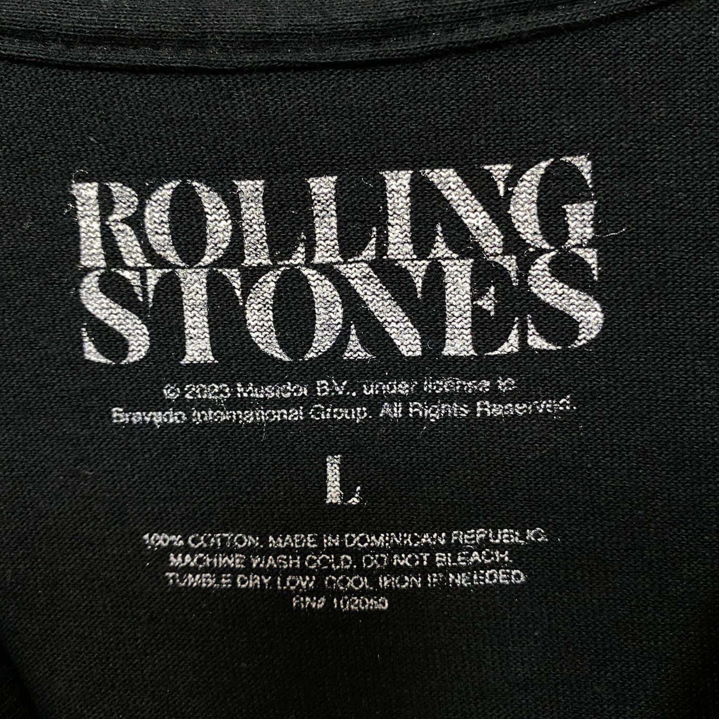 The Rolling Stone Cheeta Print Logo Tshirt size Large