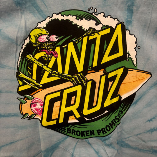 Broken Promises x Santa Cruz tiedye collab tshirt size medium