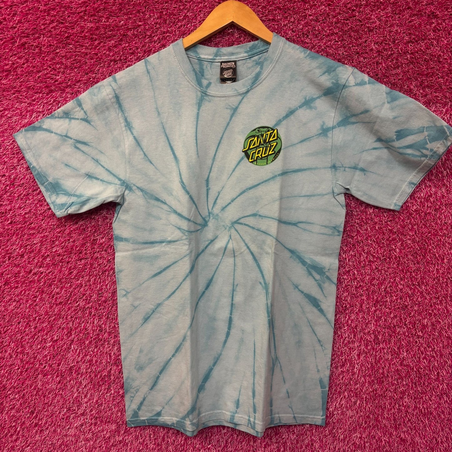 Broken Promises x Santa Cruz tiedye collab tshirt size medium