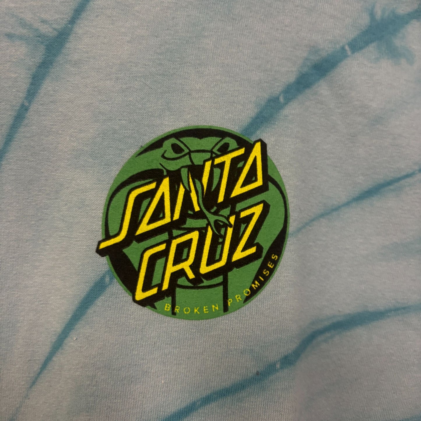 Broken Promises x Santa Cruz tiedye collab tshirt size medium