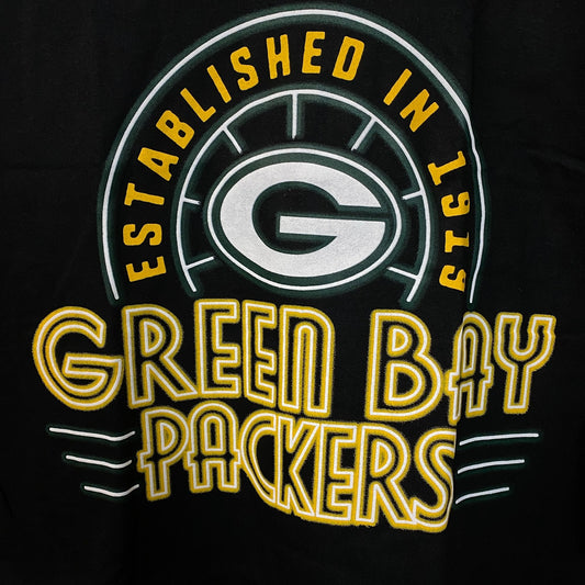 Junk Food NFL Green Bay Packer Established In 1919 Graphic T-Shirt Large