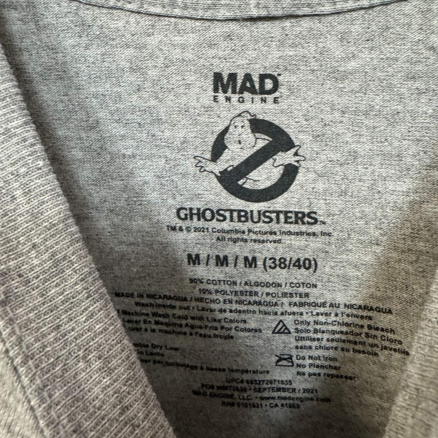 Ghostbusters Who You Gonna Call Classic Movie Logo Tee M