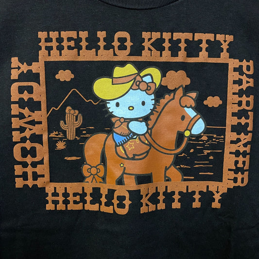 Sanrio Hello Kitty Desert Rodeo Howdy Partner Cute Graphic T-Shirt Medium